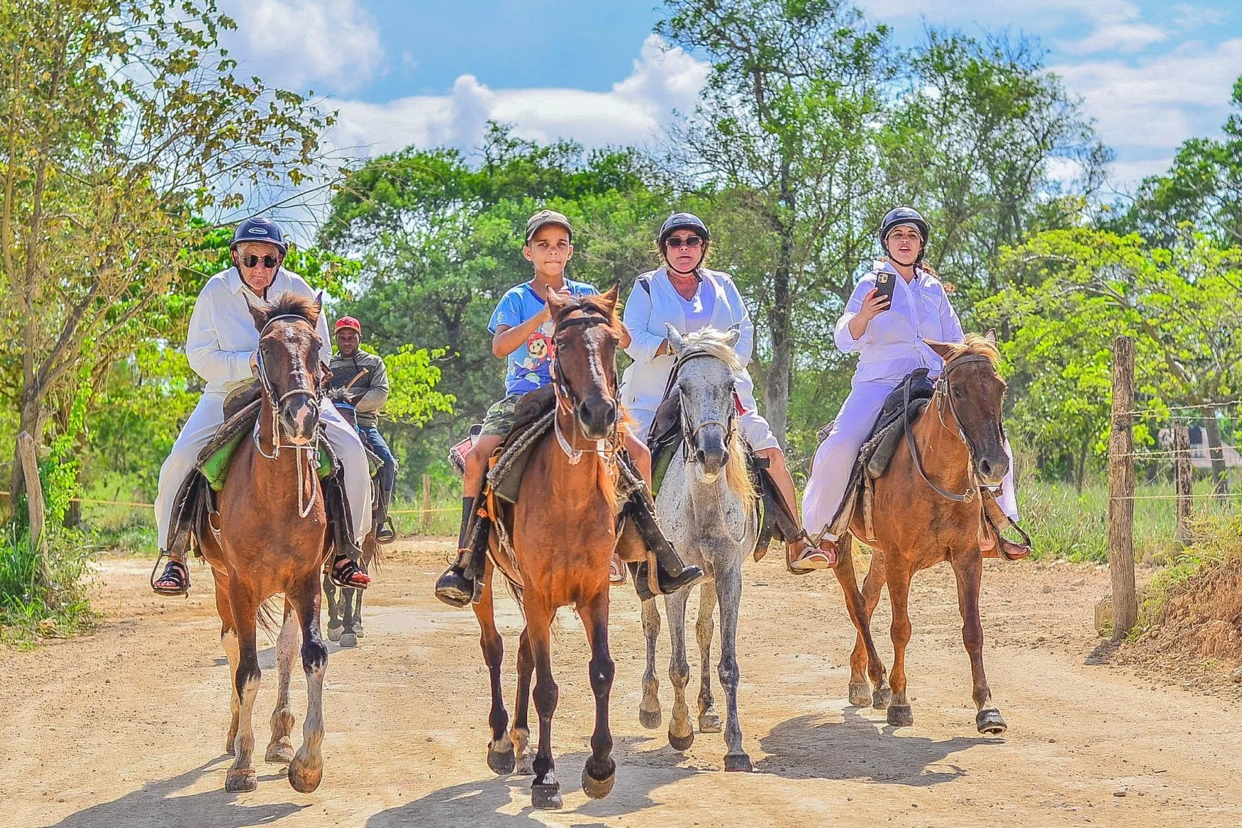 Primer plano de un caballo en la playa de arena blanca de Punta Cana