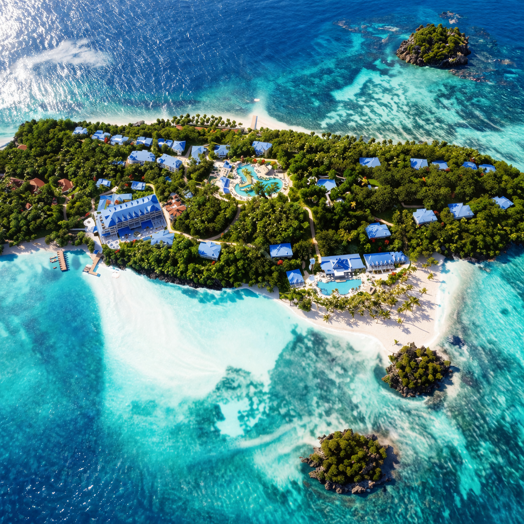 Bacardi Island beach